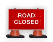 Road Closed Cone Sign